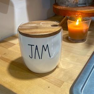 NWT Rae Dunn Jam jar with stick